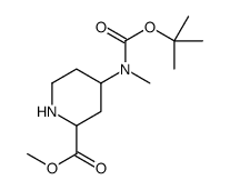 methyl 4-[methyl-[(2-methylpropan-2-yl)oxycarbonyl]amino]piperidine-2-carboxylate_1219374-15-8