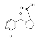 (2S)-1-(2-chloropyridine-4-carbonyl)pyrrolidine-2-carboxylic acid_123412-45-3