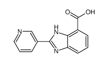 2-pyridin-3-yl-1H-benzimidazole-4-carboxylic acid_124340-89-2