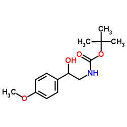 tert-butyl N-[2-hydroxy-2-(4-methoxyphenyl)ethyl]carbamate_126395-30-0