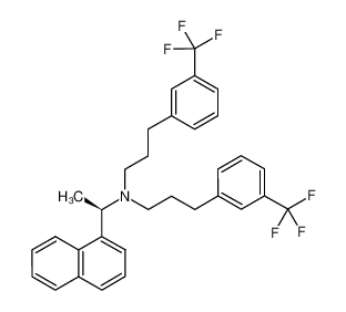 (R)-(1-naphthalen-1-ylethyl)-N,N-bis[3-(3-trifluoromethylphenyl)propyl]amine_1271930-15-4