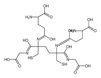 (2S)-2-amino-5-[[(2S,5S)-5-[[(4S)-4-amino-4-carboxybutanoyl]amino]-1,6-bis(carboxymethylamino)-1,6-dioxo-2,5-bis(sulfanylmethyl)hexan-2-yl]amino]-5-oxopentanoic acid_128129-59-9