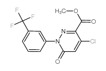 methyl 4-chloro-6-oxo-1-[3-(trifluoromethyl)phenyl]pyridazine-3-carboxylate_129109-18-8