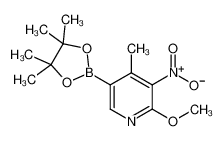 2-Methoxy-4-methyl-3-nitro-5-(4,4,5,5-tetramethyl-1,3,2-dioxaborolan-2-yl)pyridine_1310384-94-1