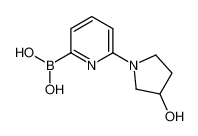 [6-(3-hydroxypyrrolidin-1-yl)pyridin-2-yl]boronic acid_1310404-11-5