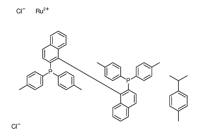 [1-[2-(bis-p-tolylphosphanyl)-1-naphthyl]-2-naphthyl]-bis(p-tolyl )phosphane, dichlororuthenium, 1-isopropyl-4-methyl-benzene_131614-43-2