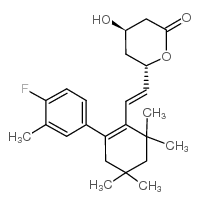 (4S,6R)-6-[(E)-2-[2-(4-fluoro-3-methylphenyl)-4,4,6,6-tetramethylcyclohexen-1-yl]ethenyl]-4-hydroxyoxan-2-one_132100-55-1