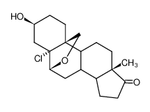 5α-Chlor-3β-hydroxy-6β,19-epoxy-17-oxo-androstan_13244-39-8