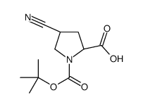 (2R,4S)-4-cyano-1-[(2-methylpropan-2-yl)oxycarbonyl]pyrrolidine-2-carboxylic acid_132622-80-1