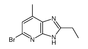 5-bromo-2-ethyl-7-methyl-1H-imidazo[4,5-b]pyridine_133240-32-1