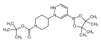 tert-butyl 4-[4-(4,4,5,5-tetramethyl-1,3,2-dioxaborolan-2-yl)-1H-pyridazin-2-yl]piperidine-1-carboxylate_1333222-17-5