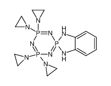 4',4',6',6'-Tetrakis(1-aziridinyl)-1,3-dihydrospiro[1,3,2-benzodi azaphosphole-2,2'-[1,3,5,2,4,6]triazatriphosphinine]_133586-94-4