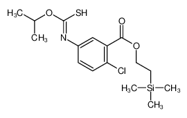 2-trimethylsilylethyl 2-chloro-5-(propan-2-yloxycarbothioylamino)benzoate_135813-18-2