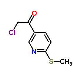 Ethanone,2-chloro-1-[6-(methylthio)-3-pyridinyl]-(9CI)_136592-10-4