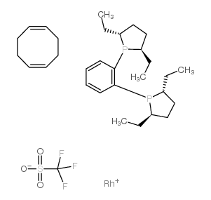 (-)-1,2-bis((2r,5r)-2,5-diethylphospholano)benzene(cyclooctadiene)rhodium(i)trifluoromethanesulfonate_136705-77-6