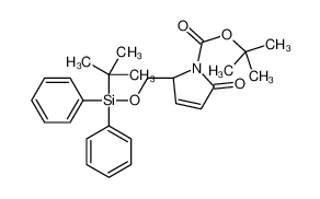 2-Methyl-2-propanyl (2S)-2-({[(2-methyl-2-propanyl)(diphenyl)sily l]oxy}methyl)-5-oxo-2,5-dihydro-1H-pyrrole-1-carboxylate_138871-58-6