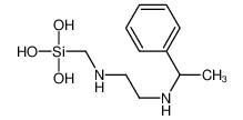N'-(1-phenylethyl)-N-(trihydroxysilylmethyl)ethane-1,2-diamine_142116-98-1