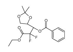 Ethyl 3-O-benzoyl-2-deoxy-2,2-difluoro-4,5-O-isopropylidene-D-ery thro-pentonate_143234-90-6
