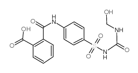 2-[[4-(hydroxymethylcarbamoylsulfamoyl)phenyl]carbamoyl]benzoic acid_14376-16-0