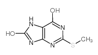 2-methylsulfanyl-7,9-dihydro-3H-purine-6,8-dione_14443-37-9