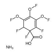 azanium,1,2,6-trifluoro-3,4,5-trifluorooxycyclohexa-2,4-diene-1-carboxylate_14639-94-2