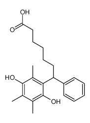 7-(2,5-dihydroxy-3,4,6-trimethylphenyl)-7-phenylheptanoic acid_148989-73-5