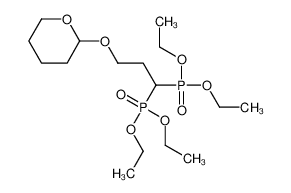 Tetraethyl [3-(tetrahydro-2H-pyran-2-yloxy)-1,1-propanediyl]bis(p hosphonate)_150250-33-2