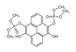 (10-dimethoxyphosphoryloxy-5,9-dihydroxypyren-4-yl) dimethyl phosphate_15052-44-5