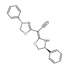 (2Z)-2-[(4S)-4-phenyl-4,5-dihydro-1,3-oxazol-2-yl]-2-[(4S)-4-phenyl-1,3-oxazolidin-2-ylidene]acetonitrile_150639-33-1