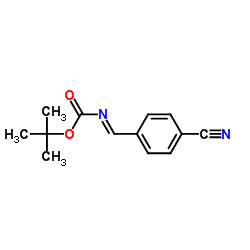 tert-butyl (NE)-N-[(4-cyanophenyl)methylidene]carbamate_150884-51-8