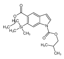 5-O-ethyl 1-O-(2-methylpropyl) 6-trimethylsilylindole-1,5-dicarboxylate_153602-84-7