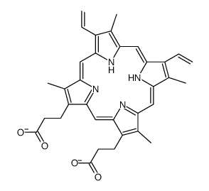 3,3'-(3,7,12,17-Tetramethyl-8,13-divinyl-2,18-porphyrindiyl)dipro panoate_15489-47-1
