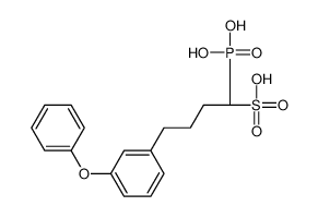 (1S)-4-(3-phenoxyphenyl)-1-phosphonobutane-1-sulfonic acid_157126-18-6