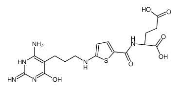 (2S)-2-[[5-[3-(2,6-diamino-4-oxo-1H-pyrimidin-5-yl)propylamino]thiophene-2-carbonyl]amino]pentanedioic acid_158010-68-5