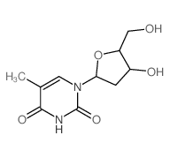 1-[4-hydroxy-5-(hydroxymethyl)oxolan-2-yl]-5-methylpyrimidine-2,4-dione_16053-52-4