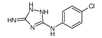 3-N-(4-chlorophenyl)-1H-1,2,4-triazole-3,5-diamine_16691-46-6