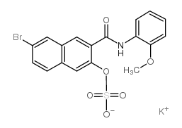 potassium,[6-bromo-3-[(2-methoxyphenyl)carbamoyl]naphthalen-2-yl] sulfate_1680-70-2