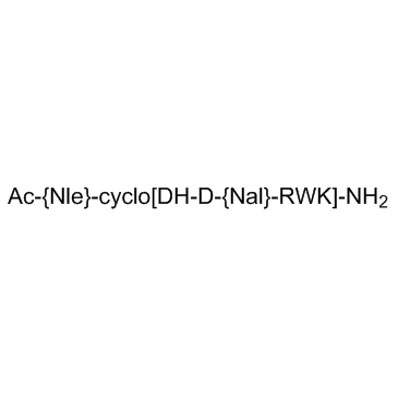 Acetyl-(Nle4,Asp5,D-2-Nal7,Lys10)-cyclo-α-MSH (4-10) amide trifluoroacetate salt_168482-23-3