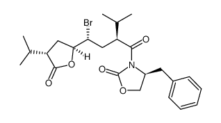 (S)-4-Benzyl-3-((S)2-((R) -2-BroMo-2((2S,4S)-4-isopropyl-5-oxo-tetrahydro-furan-2-yl)-3-Methyl-butyryl)-oxaxolidin-2-one_173154-00-2