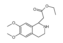 ethyl 2-[(1S)-6,7-dimethoxy-1,2,3,4-tetrahydroisoquinolin-1-yl]acetate_17447-45-9