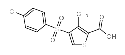 4-(4-chlorophenyl)sulfonyl-3-methylthiophene-2-carboxylic acid_175137-65-2