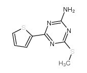 4-methylsulfanyl-6-thiophen-2-yl-1,3,5-triazin-2-amine_175204-61-2