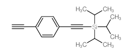 2-(4-ethynylphenyl)ethynyl-tri(propan-2-yl)silane_175345-90-1