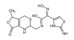 (2Z)-2-(2-amino-1,3-thiazol-4-yl)-2-hydroxyimino-N-[(5-methyl-7-oxo-1,2,4,5-tetrahydrofuro[3,4-d][1,3]thiazin-2-yl)methyl]acetamide_178949-04-7
