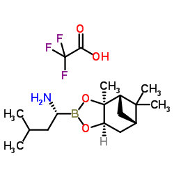 (aR,3aS,4S,6S,7aR)-Hexahydro-3a,8,8-trimethyl-alpha-(2-methylpropyl)-4,6-methano-1,3,2-benzodioxaborole-2-methanamine 2,2,2-trifluoroacetate_179324-87-9