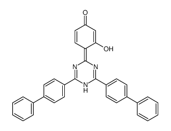 4-[4,6-bis(4-phenylphenyl)-1H-1,3,5-triazin-2-ylidene]-3-hydroxycyclohexa-2,5-dien-1-one_182918-16-7