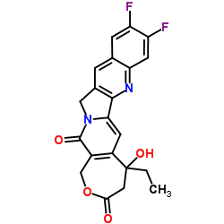 5-ethyl-9,10-difluoro-5-hydroxy-1,4,5,13-tetrahydro-3H,15H-oxepino[3',4':6,7]indolizino[1,2-b]quinoline-3,15-dione_186668-70-2