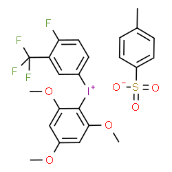 [4-Fluoro-3-(trifluoromethyl)phenyl](2,4,6-trimethoxyphenyl)iodonium p-Toluenesulfonate_1868173-29-8