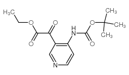 3-pyridineacetic acid, 4-[[(1,1-dimethylethoxy)carbonyl]amino]-a-oxo-, ethyl ester_191338-96-2