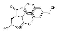 (2S,4S)-N-Benzyloxycarbonyl-4-isobutyl-2-(4'-methoxyphenyl)-1,3-oxazolidin-5-one_191980-57-1